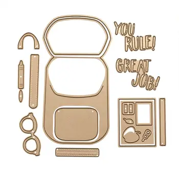 

Backpack DIY Metal Cutting Dies Stencil Scrapbooking Album Stamp Paper Card Art Crafts Decor