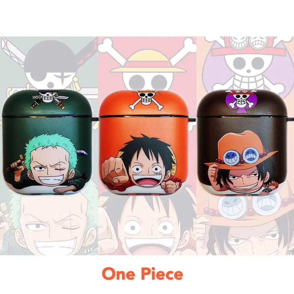 

Cute Cartoon One Piece Earphone Headset Accessories Soft IMD case For Apple Airpods 1&2 Cartoon Wireless Bluetooth Headset bags
