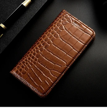 

Crocodile Genuine Leather Flip Case For Wileyfox Spark X Swift 2 2X Plus Business Cell Phone Cover Cases