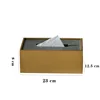 European Brass Tissue Box Modern Living Room Desktop Paper Box Western Restaurant Desktop Napkin Organizer Home Decoration 5
