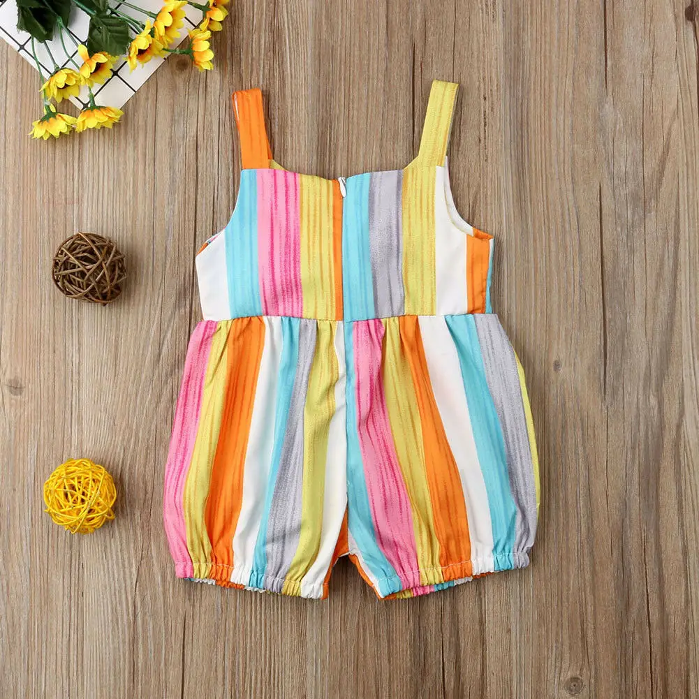 girls rainbow jumpsuit