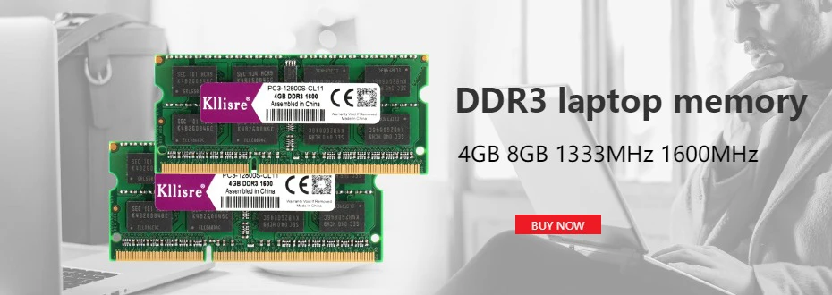 Оперативная память Kllisre DDR3, 4 ГБ, 8 ГБ, 2 Гб, 1333, 1600 МГц, память для рабочего стола с радиатором, 240pin, 1,5 в, новинка, dimm