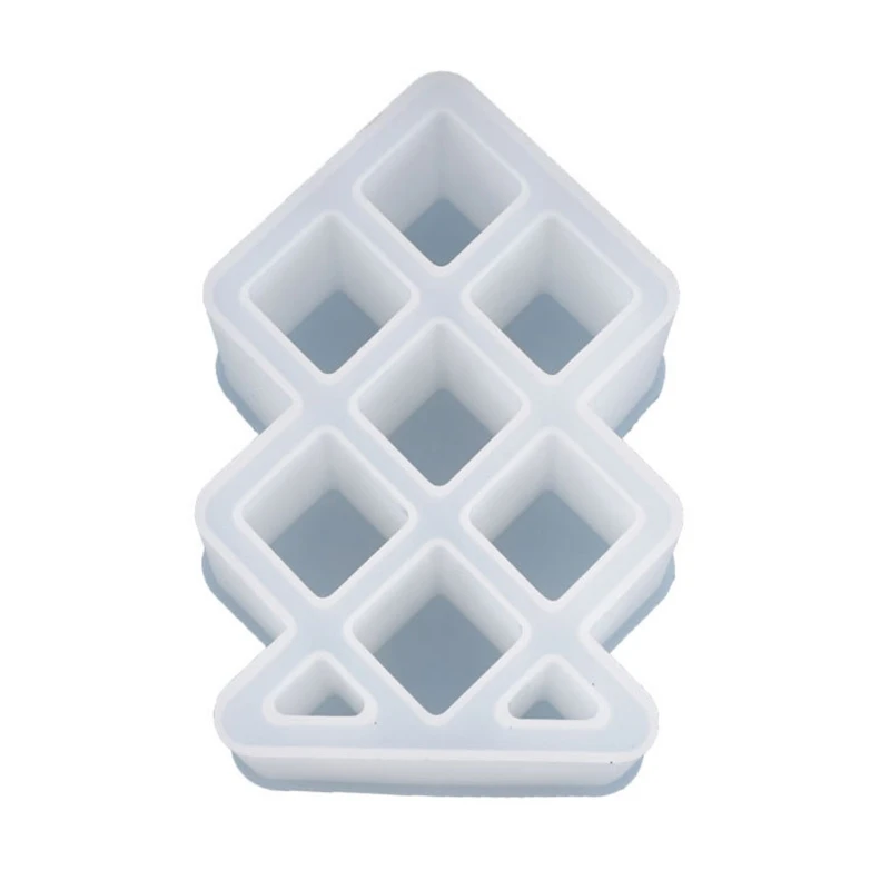 

Crystal Epoxy Resin Mold 7 Grids Square Lipstick Storage Box Holder Casting Silicone Mould DIY Crafts Jewelry Making Tools