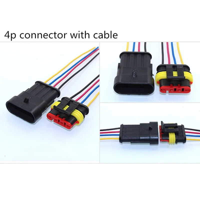 1 комплект 2 pin 1/2/3/4/5/6 pins Way Super Seal герметичный водонепроницаемый Электрический