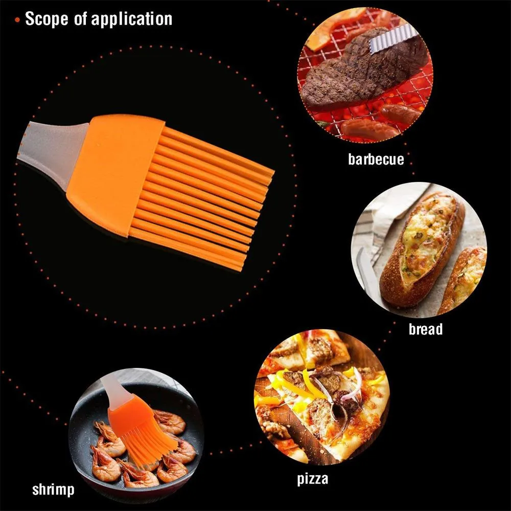 Новая силиконовая жаропрочная форма для хлеба, печенья, масла, крема, инструменты для барбекю, кисточка для смазывания Kli129