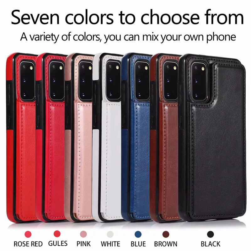 Leather Magnetic Stand Flip Phone Case (4)