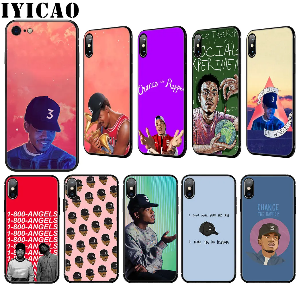 Rapper Chance The Silicone Soft Case for iPhone 11 Pro Max XR X XS 8 7 6 6S Plus 5 5S SE Cover |