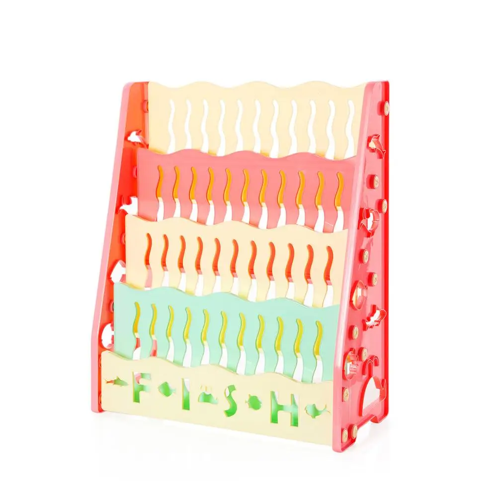 3/4 слоев детский стол маленький книжный шкаф напольный стеллаж для хранения Студенческая настольная простая комбинация книжная полка - Цвет: 4 Layers