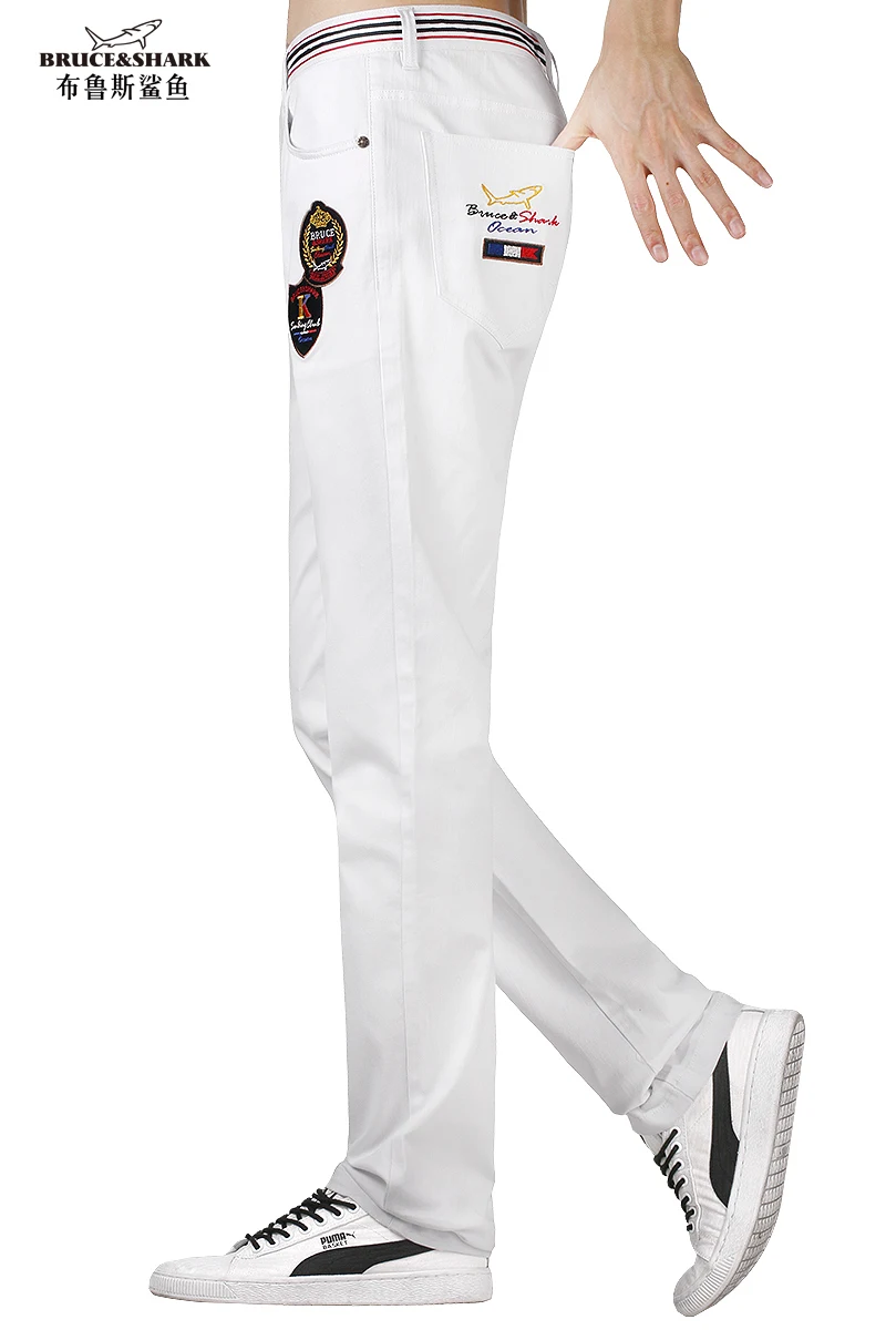 50% OFF Men zipper jeans Slim men trousers 2020 autumn men Casual Denim Pants Classic Cowboys Young men white jeans trousers