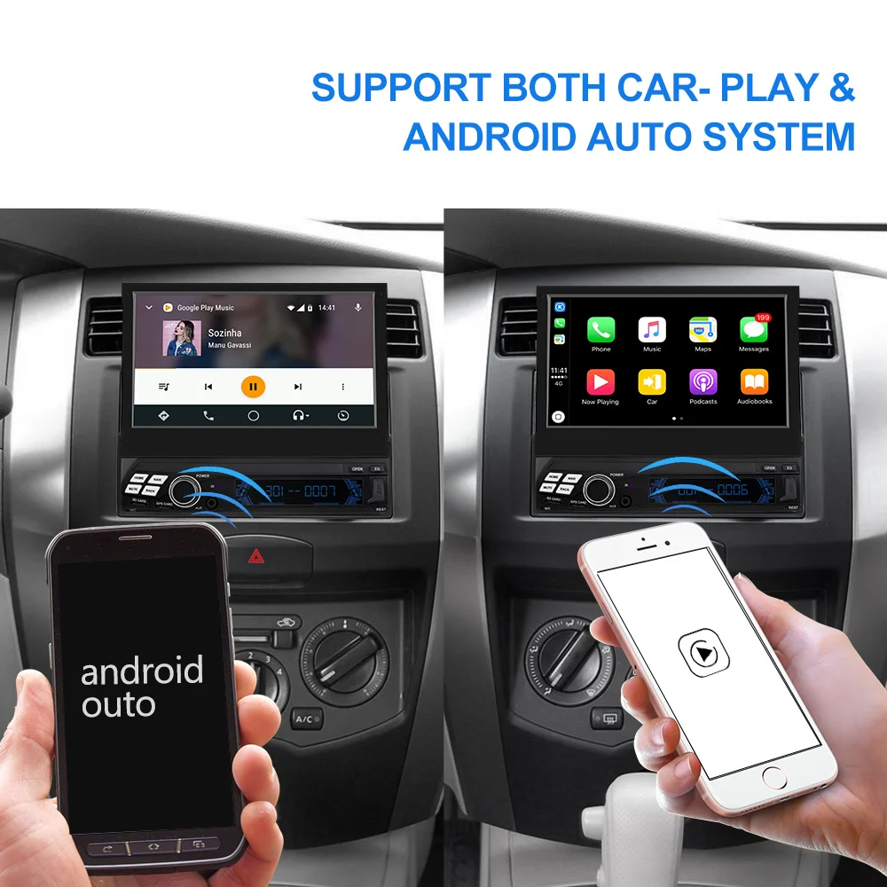 Isudar Universal Auto Multimedia-Player 1 Din Android 9 7 Zoll Abnehmbare Multi touchscreen Octa Co