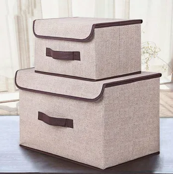

2pc/set Home Sundry storage box Dormitory organize Artifact Large Bedside storage Box Cloth Art Clothes toys finishing XI3071457