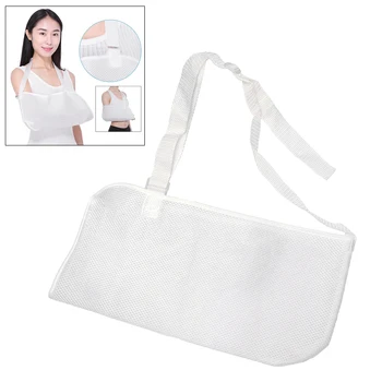 Arm Sling Schouder Brace Manchet En Elleboog Ondersteuning Voor Snel Herstel, Met Verstelbare Riem, Wit Arm Sling Schouder Brace Manchet En Elleboog Ondersteuning Voor Snel Herstel, Met Verstelbare Riem, Wit