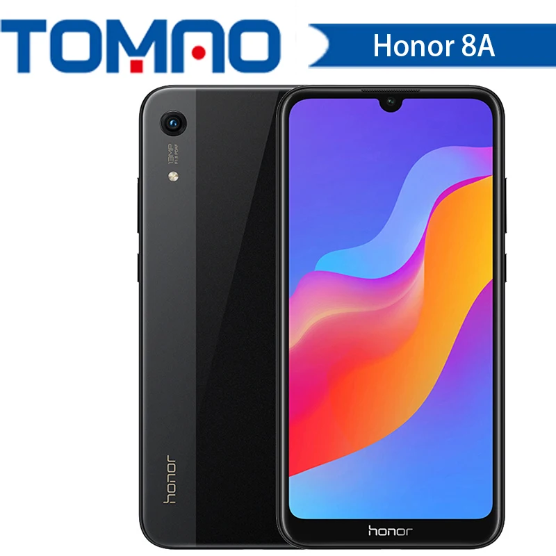 Смартфон HONOR 8A с глобальной ПЗУ 6,09 дюйма MT6765 Восьмиядерный Android 9,0 разблокировка лица 3020 мАч мобильный телефон