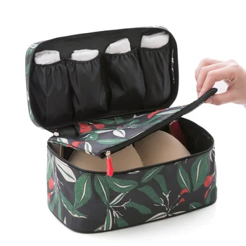 

Bra Underwear Storage Bag Waterproof Nylon Travel Portable Makeup Organizer Handbag Cosmetic Container