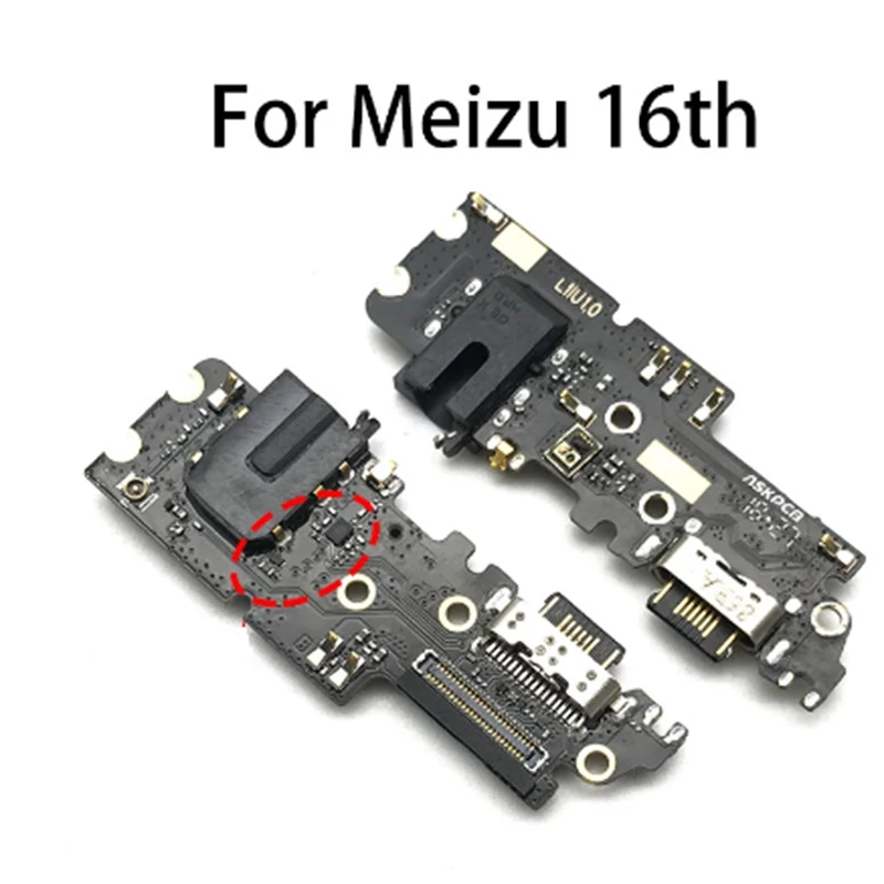 For Meizu 16th / 16X Charging Dock Port Connector Charger Board Flex Cable Repair Parts | Мобильные телефоны и