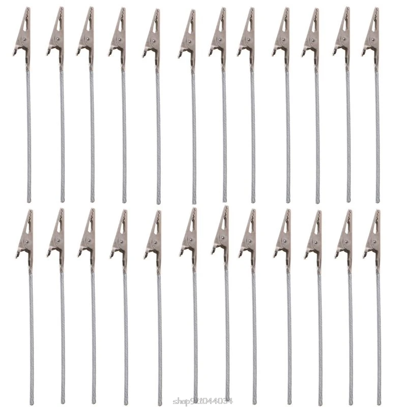 Pinzas de alambre de 4 pulgadas para manualidades, Clip para tarjetas, notas, fotos y recordatorios, pinzas de cocodrilo para fiestas, arcilla y accesorios para pasteles, Ja28 21, 50 Uds.