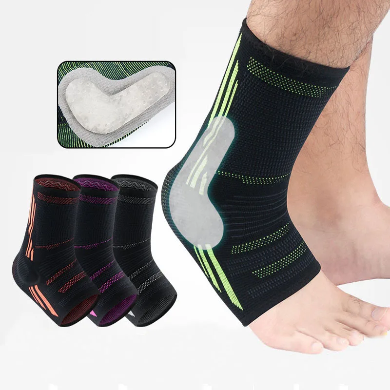 

1 Pair Ankle Brace Silicone Support Sleeve Anti Sprain Elastic Joint Pain Foot Sports Sock Ankle Protector Support Support