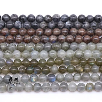 

Free shipping Genuine Nature Gray Moonstone Beads labradorite grade 3A 2A A Semi-Finished Stone Accessories For Jewelry Making