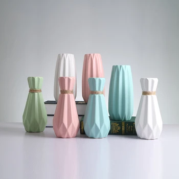 

EUROPE MATT SIMPLE CERAMIC VASE HOME DECOR PORCELAIN GLAZED HEMP ROPE FLOWER VASES WEDDING HOME DECORATION CERAMIC FLOWER VASE J