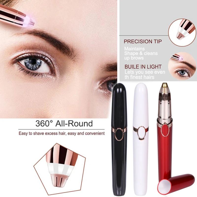 Electric Face Brows Hair Remover Epilator Mini Eyebrow Shaver Instant Painless Portable Epilator Dropshipping DFDF 3