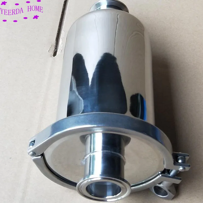 Sterile respirator SS304 Sanitary Pipe Filter Ferrule OD 50.5mm Air Filter Tri-clamp Strainer PPT Element 5"/10"