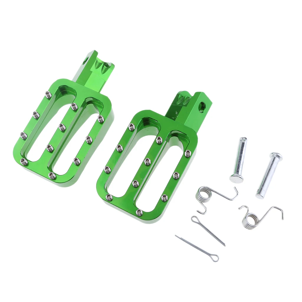 Brand New Green Motorcycle Foot Pegs Bracket Fit for Dirt Pit Bike