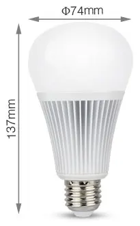 Milight 16 миллионов FUT012 E27 9 Вт RGB+ CCT Светодиодный прожектор лампы 110V 220V Полный Цвет дистанционного Управление WiFi смарт-лампы в виде 2,4G Беспроводной
