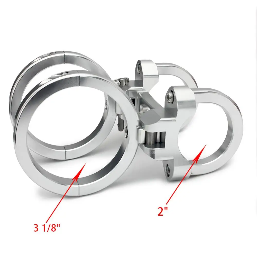 Silver BIKINGBOY ATV UTV 3-1/" быстросъемное огнетушительное Крепление Подходит для Honda Yamaha Suzuki Polaris Can Am с 2" трубкой - Цвет: Silver