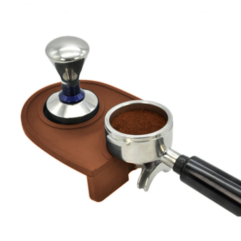 

1*Barista Coffee Grind Silicone Mat Manual Pen Tamper Tamping Rest Holder Pads
