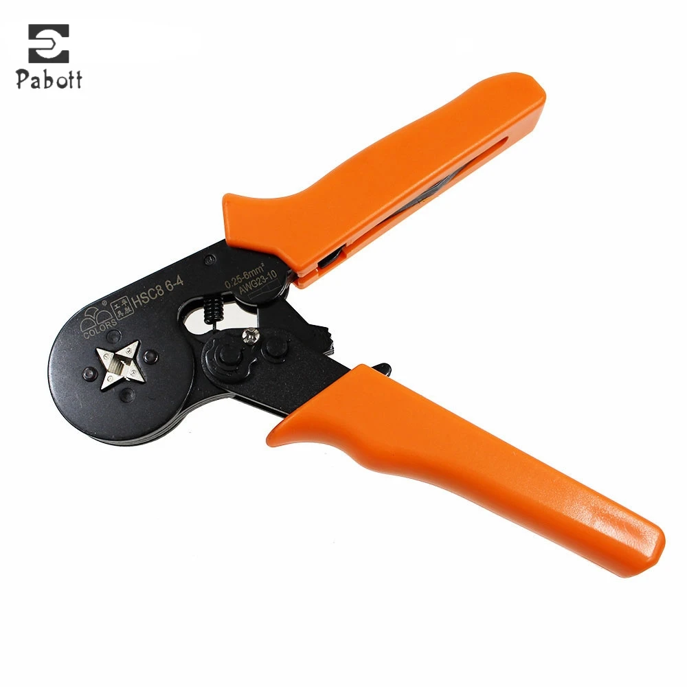 

0.25-6 HSC8 6-4 Portable Self-adjusting Crimping Plier Wire Cable End Sleeves Ferrules Cutters Cutting Pliers Multi Hand Tool