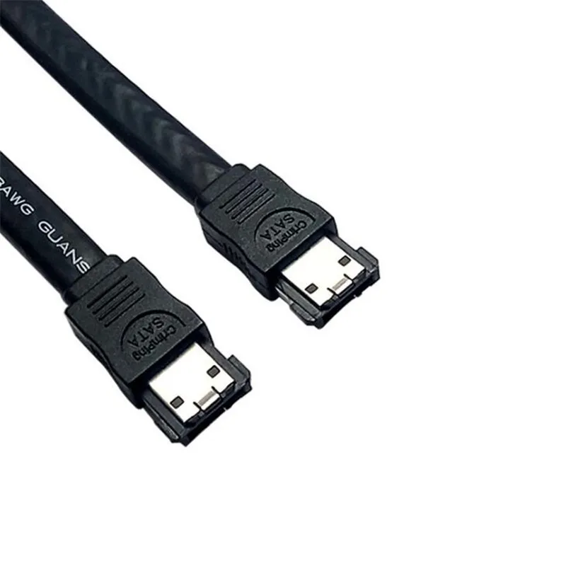 E-sata Esata Macho ao Cabo de Cabo de Transferência de Dados Masculino da Extensão para o Disco Rígido Portátil 1m 1.2m