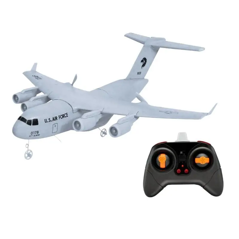 RC самолет C-17 транспорт EPP DIY Самолет EPP с гироскопом RTF игрушка США 2,4 ГГц RC Дрон DIY транспорт самолет Дети Рождественский подарок