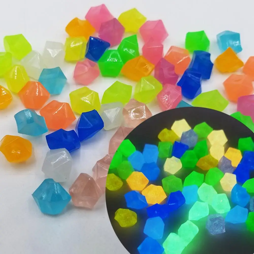 

Good Luminescent Effect Resin Garden Luminous Rock Stones for Walkway