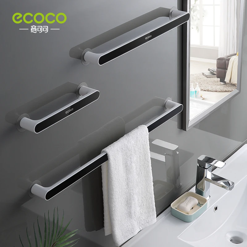 Zending kan zijn Opblazen Ecoco Handdoek Bar Wandmontage Badkamer Handdoek Organizer Storage Rack  Niet Nemen Ruimte Handdoeken Rek Voor Badkamer accessoires|Opslag houders &  Rekken| - AliExpress