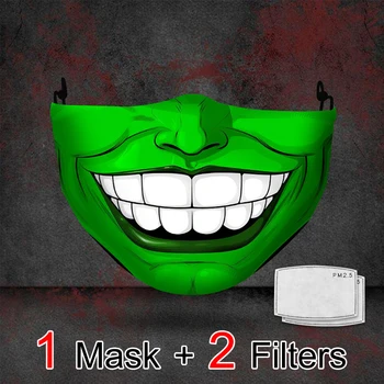 

Joker Mouth Mask Cosplay Clown Grimace Reusable Face Masks Halloween Props Fashion Masks Washable Party Masque
