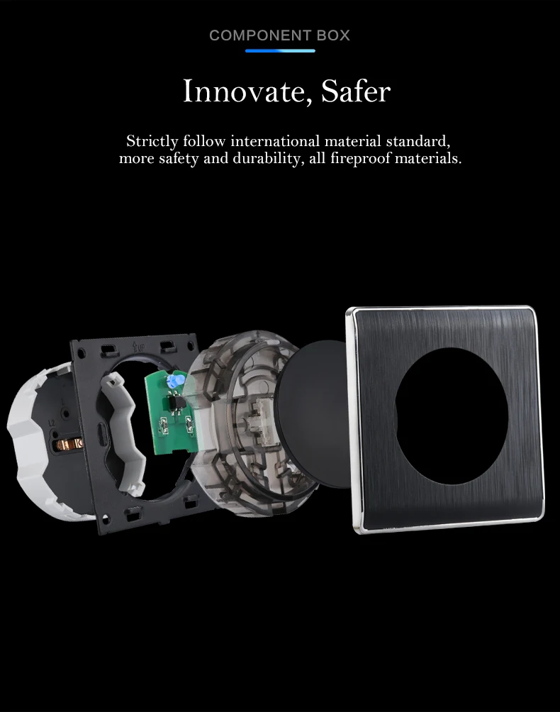 Wallpad-Tomada Dupla HDMI, 2 Tomadas HDMI, Moldura De Plástico PC