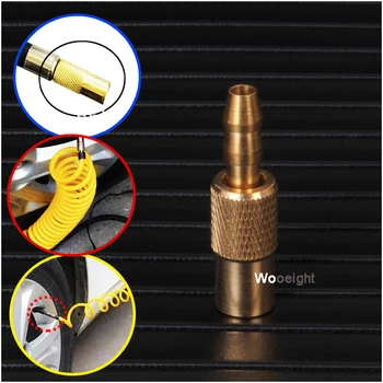 

Wooeight 1Pc Auto Brass 6mm Tyre Wheel Air Chuck Inflator Tire Pump Valve Clip Clamp Connector Adapter Car Accessories