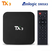 TX3 Smart Tv Box Android 9,0 Amlogic S905X3 4 ГБ 32 ГБ 8k Youtube медиаплеер 2,4G 5G Wifi 100M LAN USB 3,0 BT4.0 Smart Tv Box