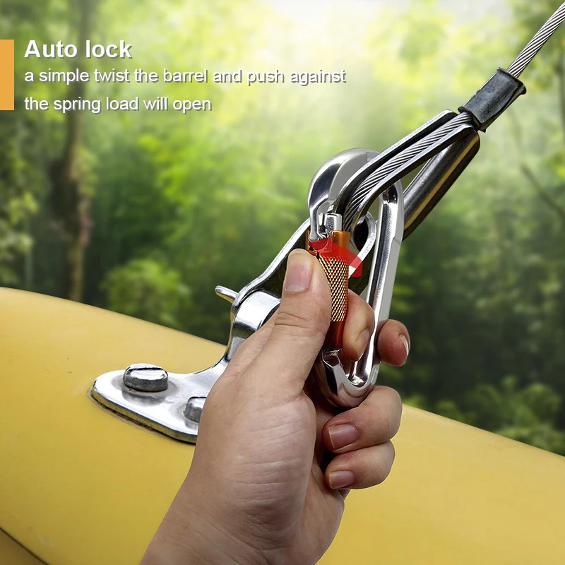 Профессиональный Карабин D образной формы Пряжка для скалолазания защитный