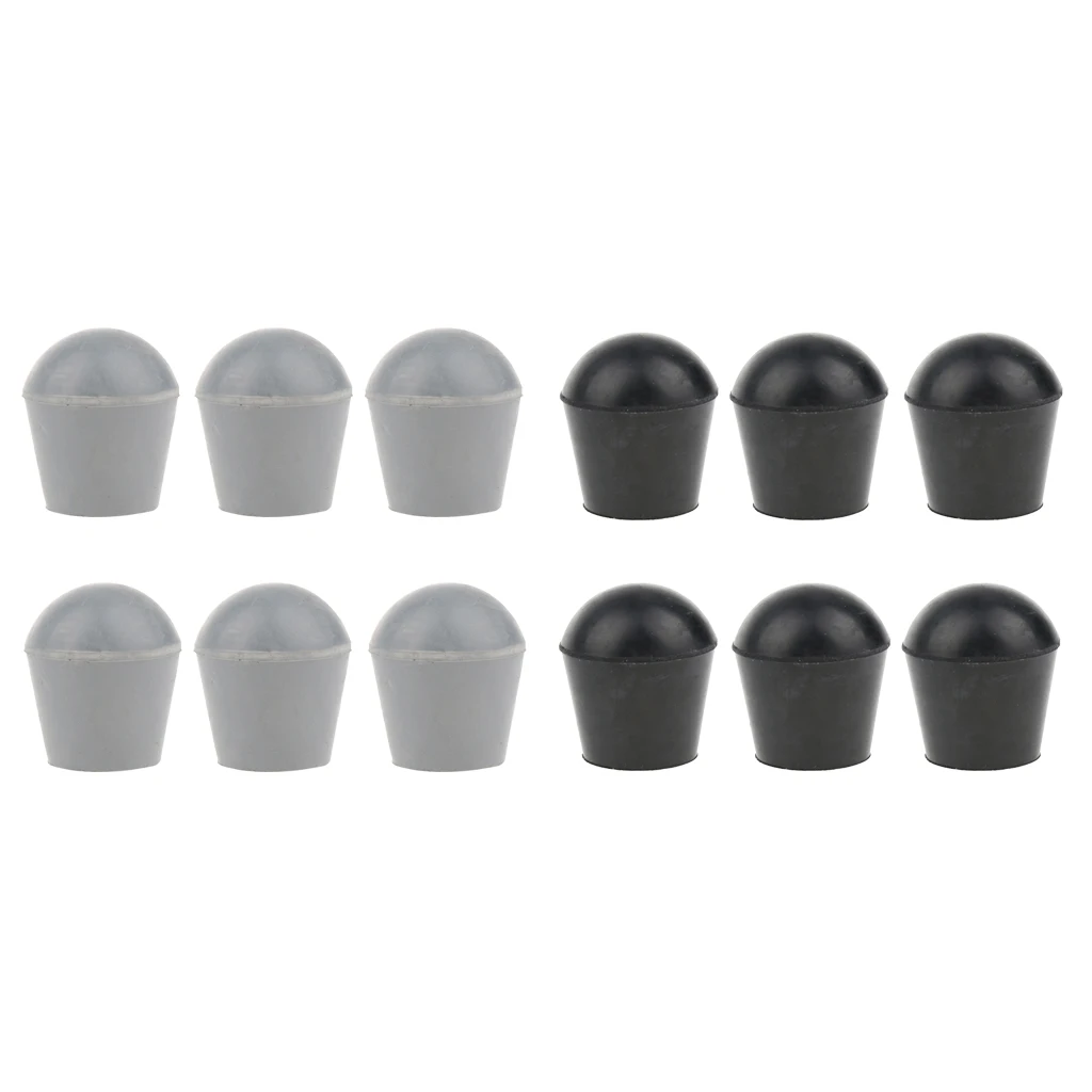 12pcs Skid Resistant Anti Slip Rubber Leg Tip For Adults Elderly Canes Walking Sticks Crutches Chair 3/4 inches