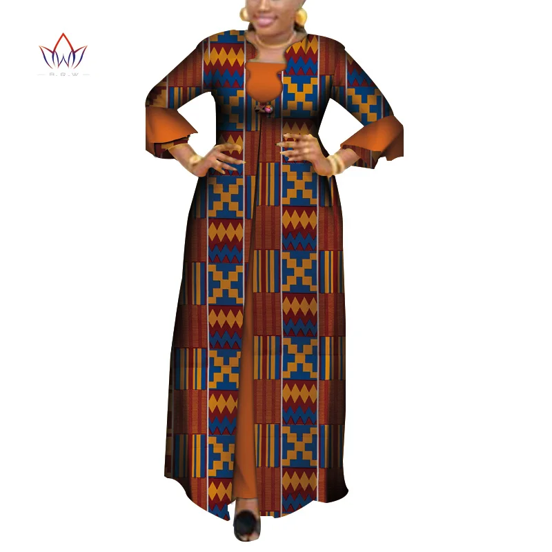 Vestidos комплект из обуви в африканском стиле платья для Для женщин Дашики элегантное праздничное платье размера плюс Srapless традиционная африканская Костюмы WY3880 - Цвет: 26