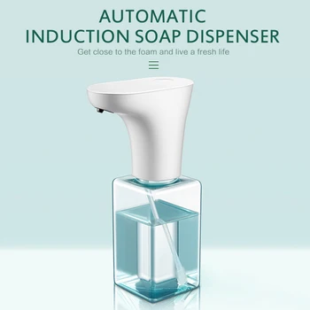

450ml/250ml Automatic Foam Soap Dispenser Non-contact Induction Soap Pump IPX-7 Waterproof Rechargeable Soap Dispenser
