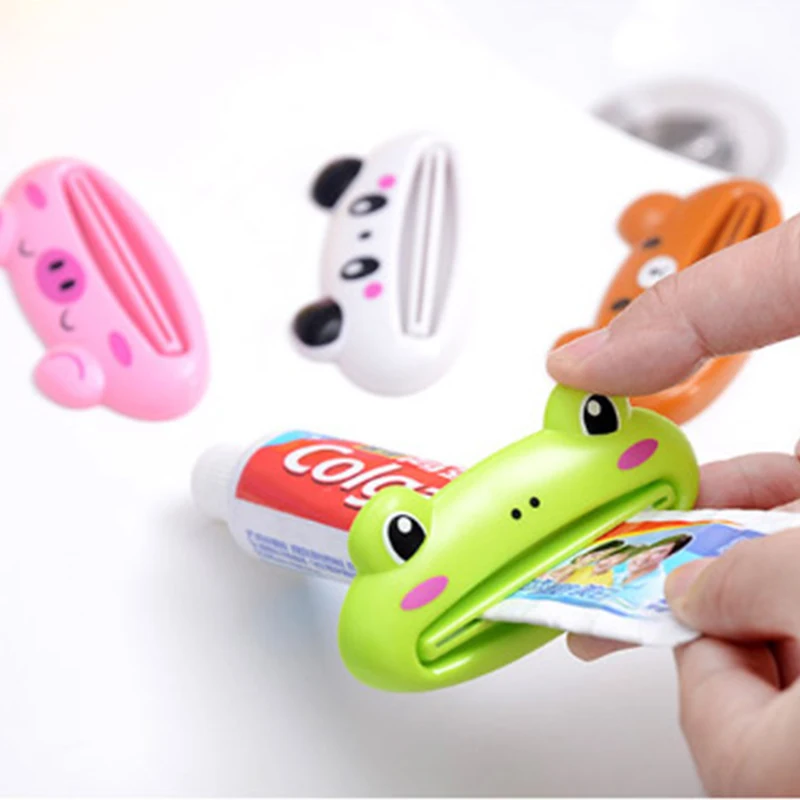 

1Pcs Cartoon Toothpaste Dispenser Cute Animal Multifunction Squeezer / Toothpaste Tube Squeezer Home Commodity Bathroom