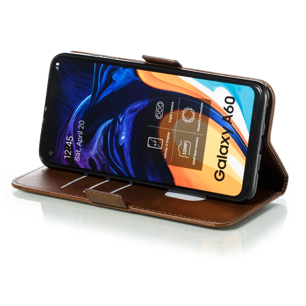 A10 A50, Не доставая его из чехла для Coque samsung Galaxy A10E A20E A20 A30 A40 A50 A60 A70 A80 A90 чехол для телефона однотонный Цвет простой кожаный чехол