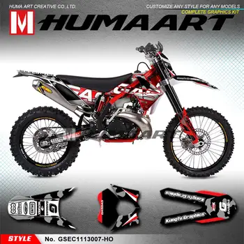 

HUMAART Off-road Sticker MX Graphics Kit Vehicle Wraps for Gas Gas EC 125 200 250 300 2T 450 4T 250F 300F 450F 2011 2012 2013