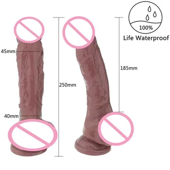 Realistic Dildos Big Dildos with Strong Suction Cup Giant Anal Butt with Suction Cup Vagina G-spot Soft Penis Sex Toy For Women 2