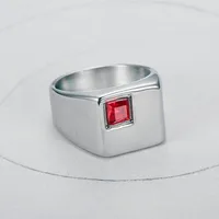 Men's Ring 316l Stainless Steel gold color Fashion Man Ring Simple Biker Unique Ring For Men Vintage Steel Jewelry Wholesale 2
