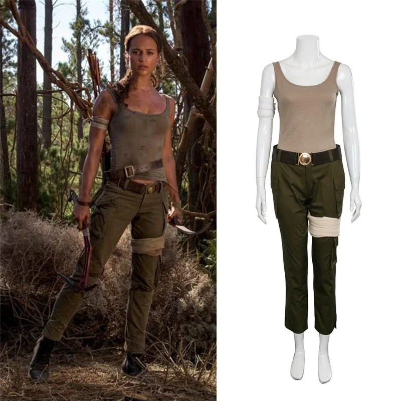 

New Lara Croft Costume Tomb Raider Lara Croft Costume Halloween Christmas Game Cosplay Adult Women Cosplay Costume Custom Made