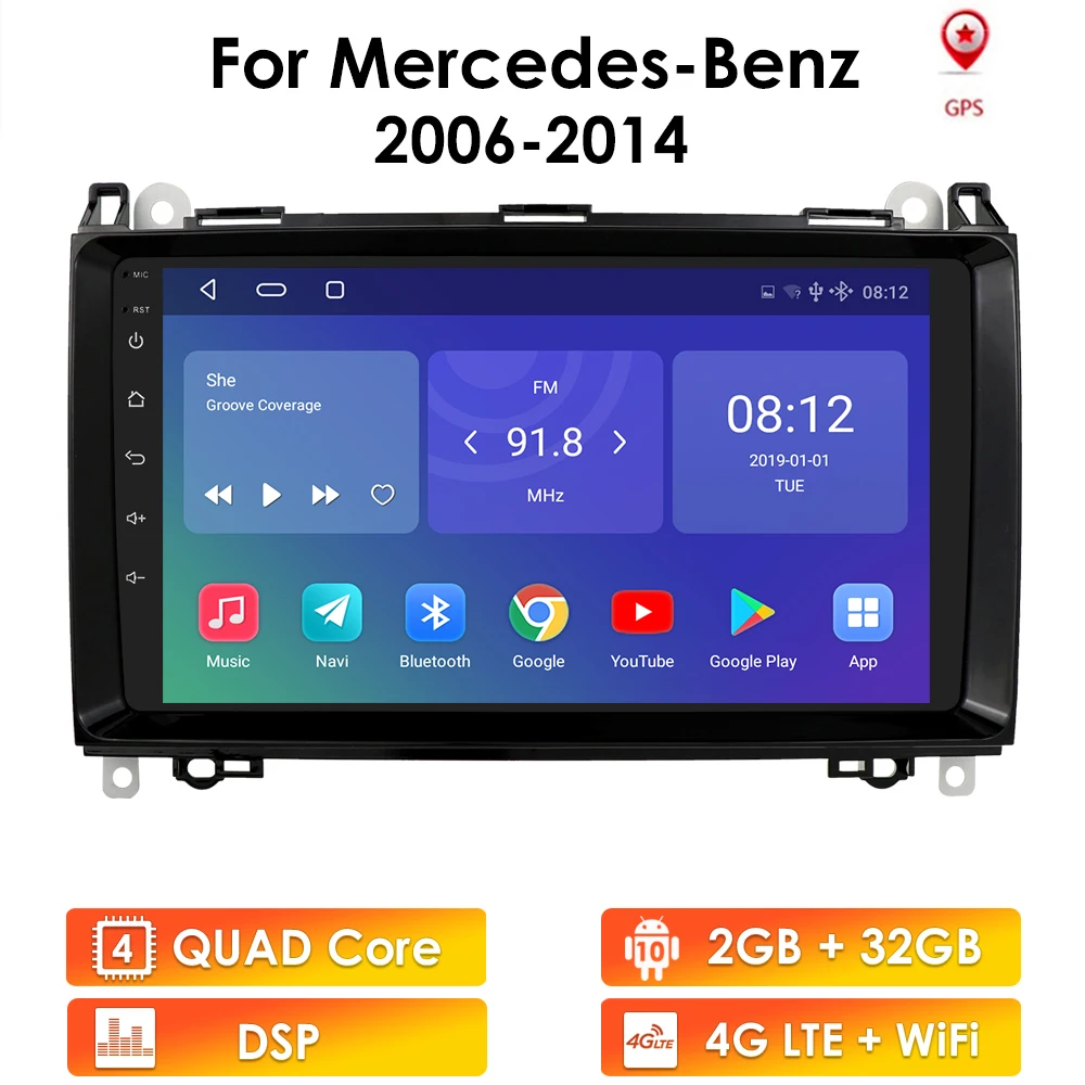 Автомобильный мультимедийный плеер навигация GPS радио для Mercedes Benz W169 W245 Viano Vito W639