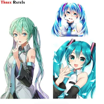 

Three Ratels FC886 Hatsune Miku anime car windshield sticker road bike decal